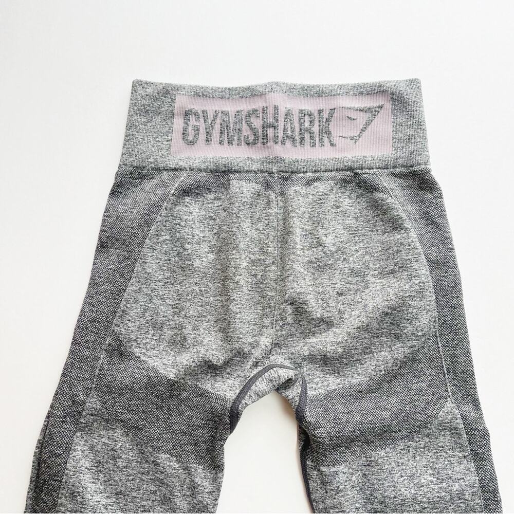 Gymshark Vital Seamless High Rise Leggings Grey Marl - Picture 2 of 4